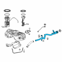 OEM 2018 Jeep Cherokee Tube-Fuel Filler Diagram - 68154480AE