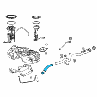 OEM 2021 Jeep Cherokee Hose-Fuel Filler Diagram - 68153272AB