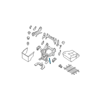 OEM Nissan Quest Stay Assy-Cushion, Rear Seat Diagram - 88306-5Z000