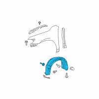 OEM 2008 Toyota Camry Fender Liner Diagram - 53875-06060