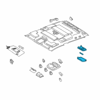 OEM 2017 Toyota Tacoma Dome Lamp Assembly Diagram - 81240-60060-C0