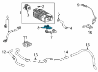 OEM Toyota RAV4 Prime Tank Pressure Sensor Diagram - 90910-15085