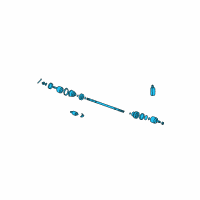 OEM 2003 Hyundai Santa Fe Joint Assembly-Constant Velocity L Diagram - 49500-26631--SJ