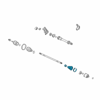 OEM Acura MDX Boot Set, Inboard Diagram - 44017-S3V-A61