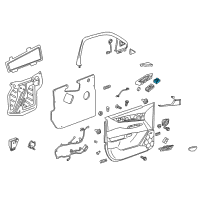 OEM 2017 Cadillac Escalade Memory Switch Diagram - 84537076