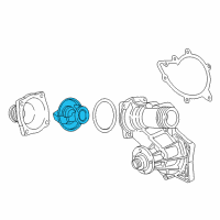 OEM 1995 BMW 740i Thermostat Diagram - 11-53-1-702-279