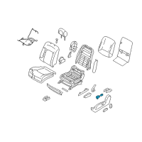 OEM 2013 Nissan Murano Switch Assy-Seat Lumbar Diagram - 87317-1AD0B