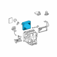 OEM 2009 Toyota Land Cruiser Evaporator Core Diagram - 88501-60362