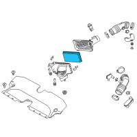 OEM 2007 Nissan Versa Air Filter Diagram - 16546-ED000