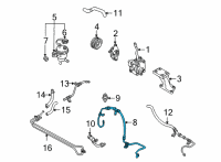 OEM 2001 Ford Escape Pressure Hose Diagram - YL8Z-3A719-DA