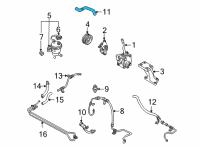 OEM Mercury Mariner Reservoir Hose Diagram - 5L8Z-3691-BA