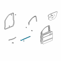 OEM 2001 Honda Odyssey Molding Assy., R. FR. Door Diagram - 72410-S0X-A01