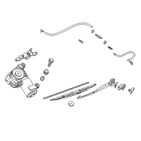 OEM 1999 BMW 740i Connection Piece Diagram - 61-66-1-382-908