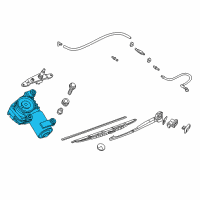 OEM 2000 BMW 528i Rear Window Wiper Motor Diagram - 61-62-8-361-640