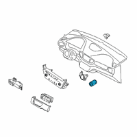 OEM 2022 Hyundai Ioniq Switch Assembly-Fuel Filler Opener Diagram - 93555-G2200-4X