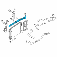 OEM Nissan Bracket-Radiator Mounting, Upper Diagram - 21542-6MA3A