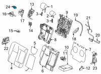 OEM 2022 Lexus NX350 SWITCH, RR POWER SEA Diagram - 84923-78040