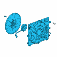 OEM Chevrolet Equinox Fan Module Diagram - 84847896