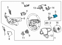 OEM 2020 Buick Encore GX Radio Switch Diagram - 13535357