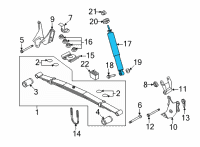 OEM 2022 Ford E-350 Super Duty Shock Diagram - 8C2Z-18125-D