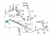 OEM 2016 Ford E-350 Super Duty Leaf Spring Front Bushing Diagram - 8C2Z-5781-A