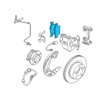 OEM 2011 BMW 128i Front-Disc Brake Pads Diagram - 34-11-6-797-859