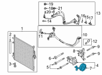 OEM Ford Bronco CLUTCH ASY - COMPRESSOR Diagram - MB3Z-19D786-F