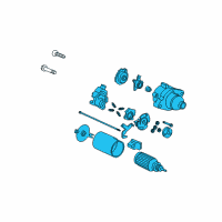 OEM 2008 Honda Accord Starter Motor Assembly (Sm-73002) (Mitsuba) Diagram - 31200-R40-A01