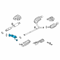 OEM Kia Optima Front Muffler Assembly Diagram - 286103Q000