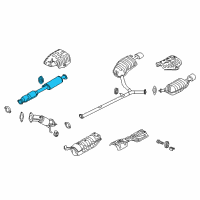 OEM 2012 Kia Optima Center Muffler Assembly Diagram - 286003Q200