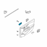 OEM 2014 Hyundai Elantra Interior Door Handle Assembly, Left Diagram - 82610-3X011-RY