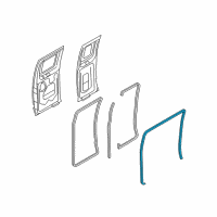 OEM 1994 Ford E-150 Econoline Club Wagon Body Weatherstrip Diagram - 3C2Z-15253A10-AA