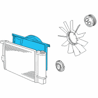 OEM 1993 BMW 318i Fan Shroud Diagram - 17-11-1-723-031