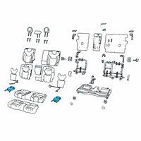 OEM Jeep Cherokee Pad-Seat Cushion Diagram - 68413460AA