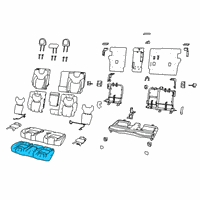 OEM 2020 Jeep Cherokee Seat Cushion Foam Diagram - 68290644AB