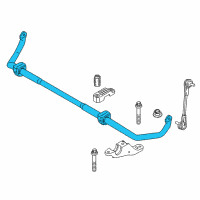 OEM BMW 640i xDrive Gran Turismo Stabilizer Front With Rubber Mounting Diagram - 31-30-6-873-477