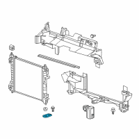 OEM 2022 Chevrolet Spark Radiator Lower Bracket Diagram - 42511914