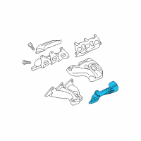 OEM 2007 GMC Acadia Exhaust Manifold Diagram - 12588987