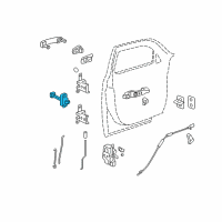 OEM 2011 Chevrolet HHR Door Check Diagram - 25800726