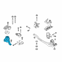 OEM Ford Escape Rear Mount Diagram - 6L8Z-6068-AA