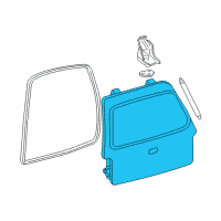 OEM 1997 Ford Expedition Lift Gate Diagram - F75Z-7840010-BX