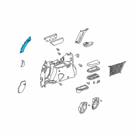 OEM 1999 Pontiac Montana Panel Asm-Back Body Pillar Finish <Use 1C4N*Teal Diagram - 10411569