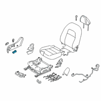 OEM 2019 Nissan Altima Seat Slide Switch Diagram - 87016-6CA0A