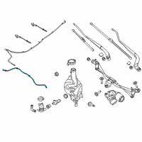 OEM 2019 Ford Ranger Washer Hose Diagram - KB3Z-17A605-A