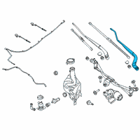 OEM 2019 Ford Ranger Wiper Arm Diagram - KB3Z-17527-A