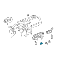 OEM 2005 Cadillac XLR Switch Asm-Fuel Tank Filler Door Lock Release & Rear Compartment L Diagram - 10340593