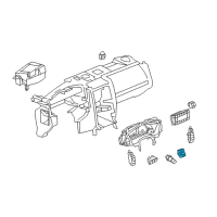 OEM 2008 Cadillac XLR Switch Asm-Ignition & Start *Dark Argt Metal Diagram - 25900943