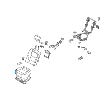 OEM 2014 Hyundai Equus Pad Assembly-Rear Seat Cushion, LH Diagram - 89150-3N550