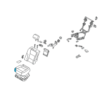 OEM 2015 Hyundai Equus Pad Assembly-Rear Seat Cushion, LH Diagram - 89150-3N550