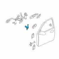 OEM 2008 Hyundai Entourage Door Key Sub Set, Left Diagram - 81970-4JA00